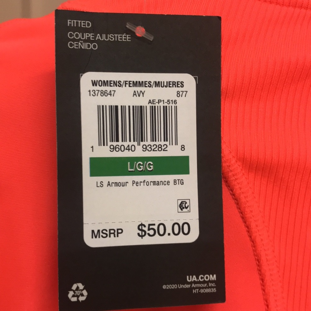Under Armour Athletic/Athleisure L/S Top, NWT! - Picture 7 of 9